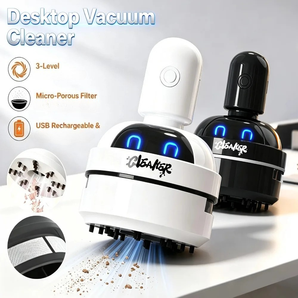 Mini Aspirapolvere Portatile S - Mini Desktop Vacuum Cleaner For Eraser Dust recensione e prezzo