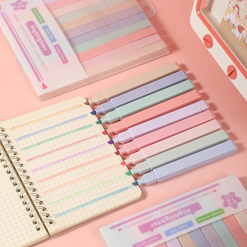 Evidenziatori a doppia testa F - Pastel Highlighter Set Double Ended recensione e prezzo