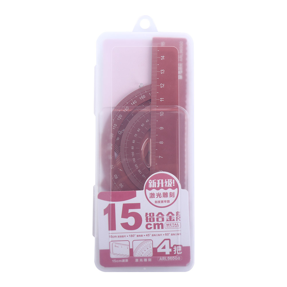 Set di Righelli in Metallo Dur - Math Geometry Set With Compass recensione e prezzo